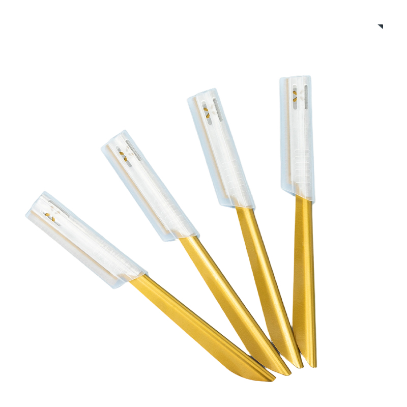 Rasoir pour sourcils et visage avec poignée antidérapante