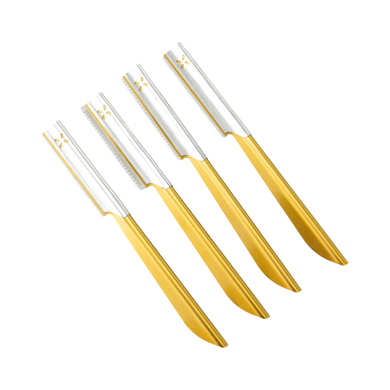 Rasoir pour sourcils et visage avec poignée antidérapante