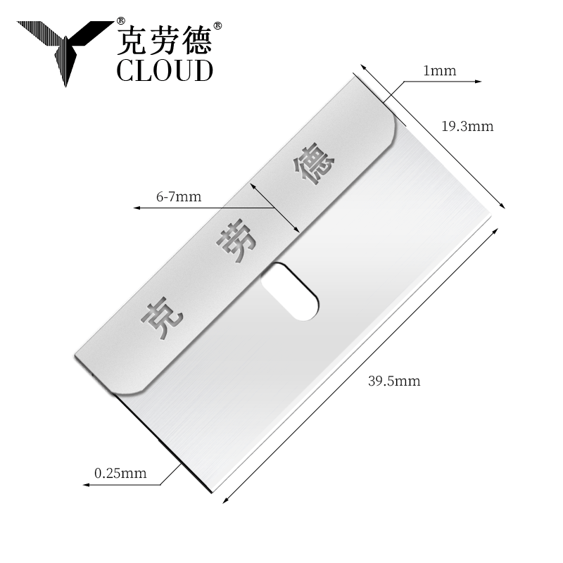 Lames de rasoir de sécurité polyvalentes à bord unique