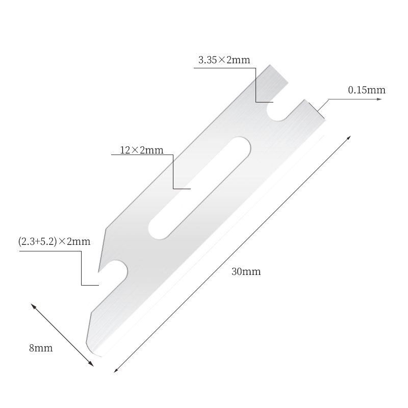Lames de rasoir portatives ultra-lisses en acier inoxydable
