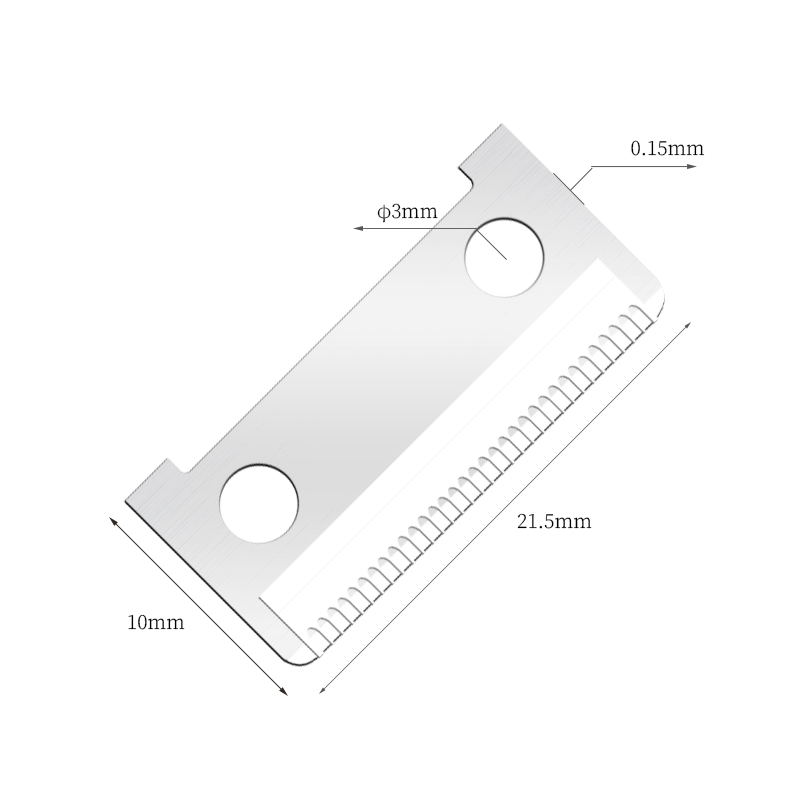 Lames de rasoir à sourcils en acier inoxydable à bord tranchant simple face