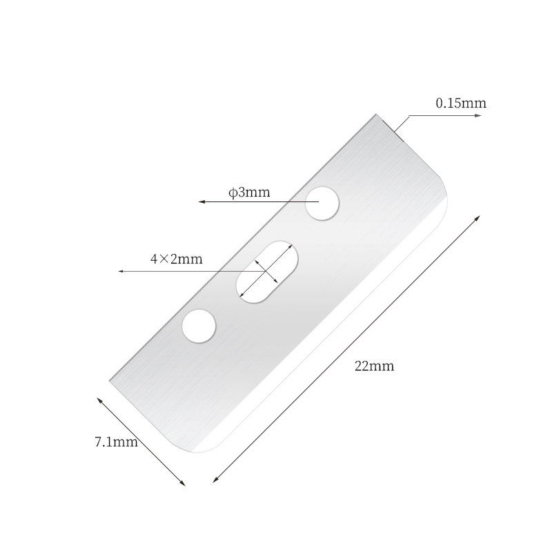 Lame multifonctionnelle de dissolvant de rasoir de sourcil lisse en soie