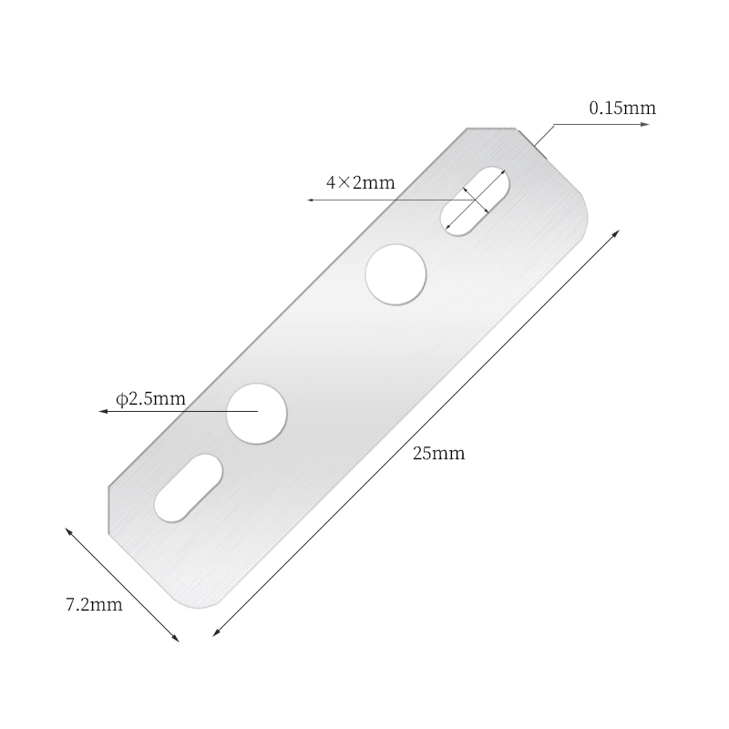 Lame multifonctionnelle de dissolvant de rasoir de sourcil lisse en soie