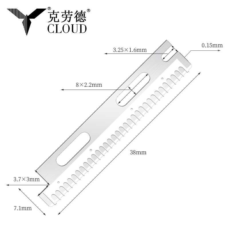 Lames de rasoir à sourcils réutilisables multi-usages en acier inoxydable
