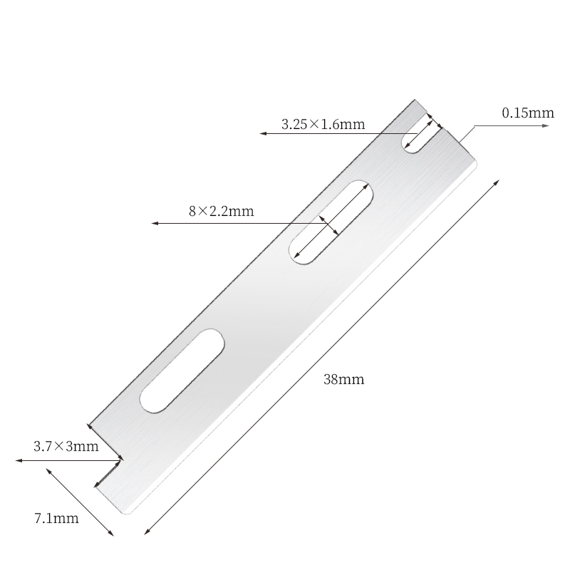 Lames de rasoir à sourcils réutilisables multi-usages en acier inoxydable