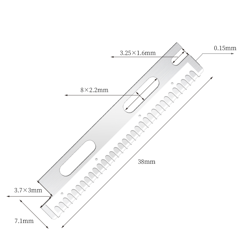 Lames de rasoir à sourcils réutilisables multi-usages en acier inoxydable