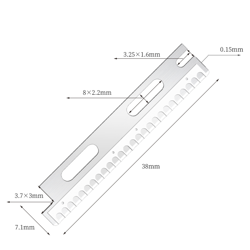Lames de rasoir à sourcils réutilisables multi-usages en acier inoxydable