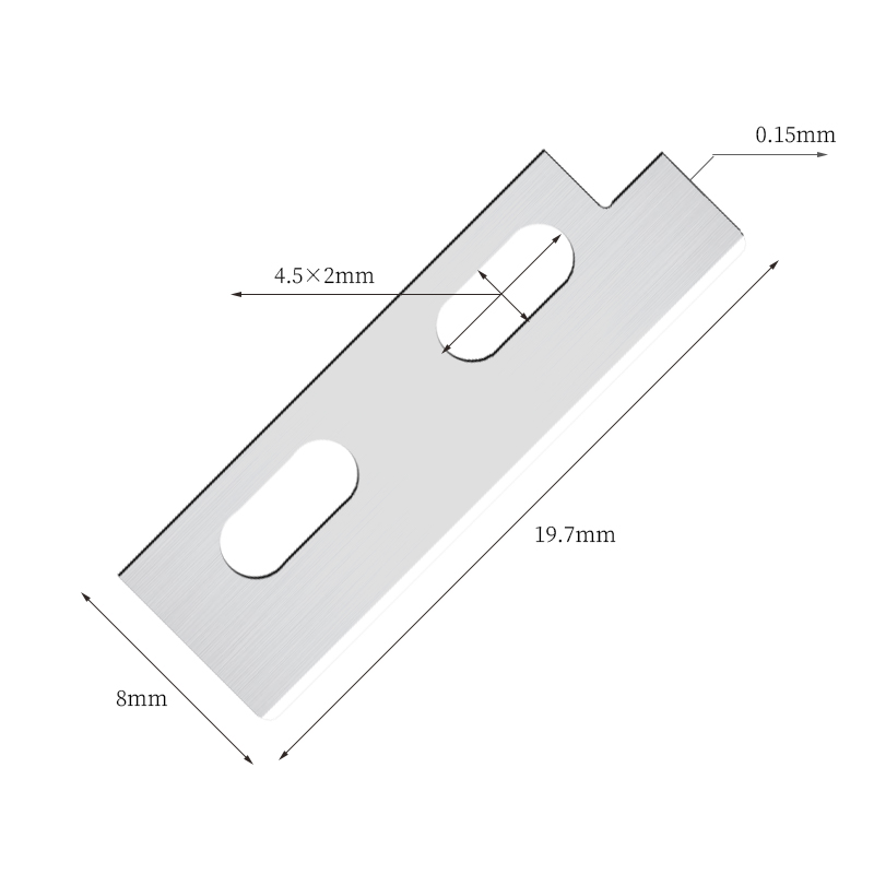 Lames de couteau de mise en forme des sourcils en acier inoxydable tranchantes de précision