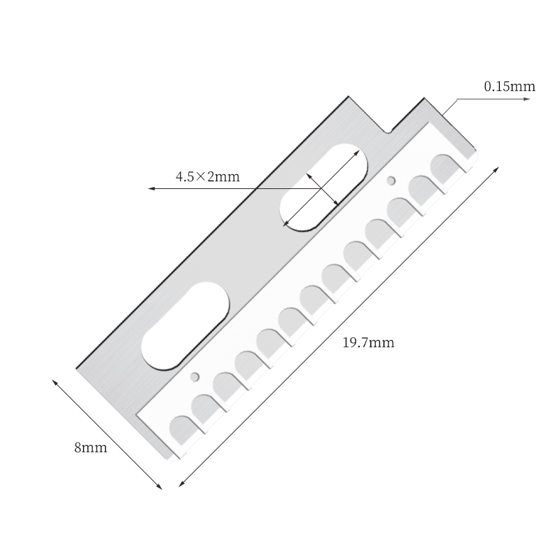 Lames de couteau de mise en forme des sourcils en acier inoxydable tranchantes de précision