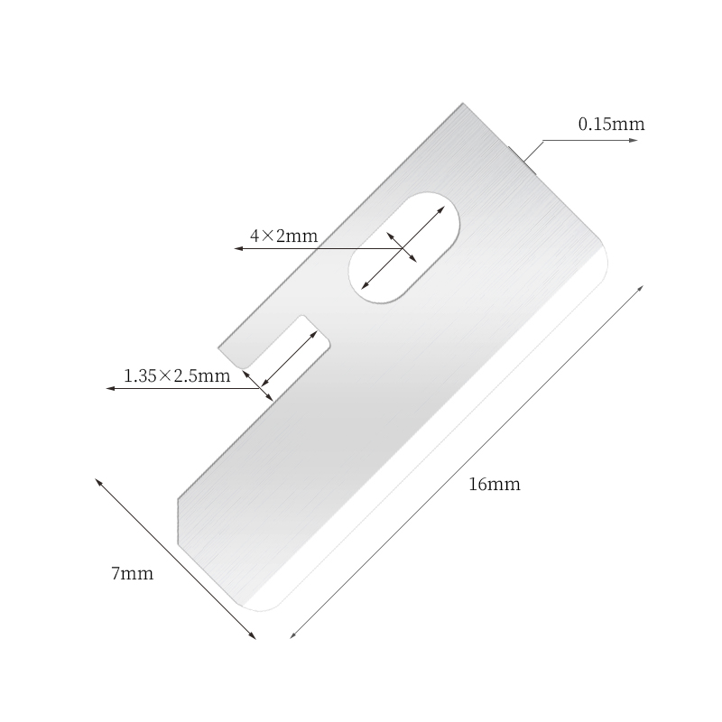Lames de couteau de mise en forme des sourcils en acier inoxydable tranchantes de précision