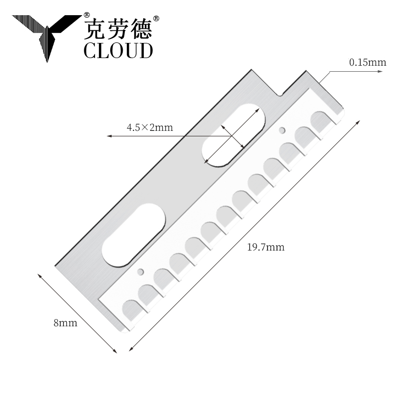 Lames de couteau de mise en forme des sourcils en acier inoxydable tranchantes de précision
