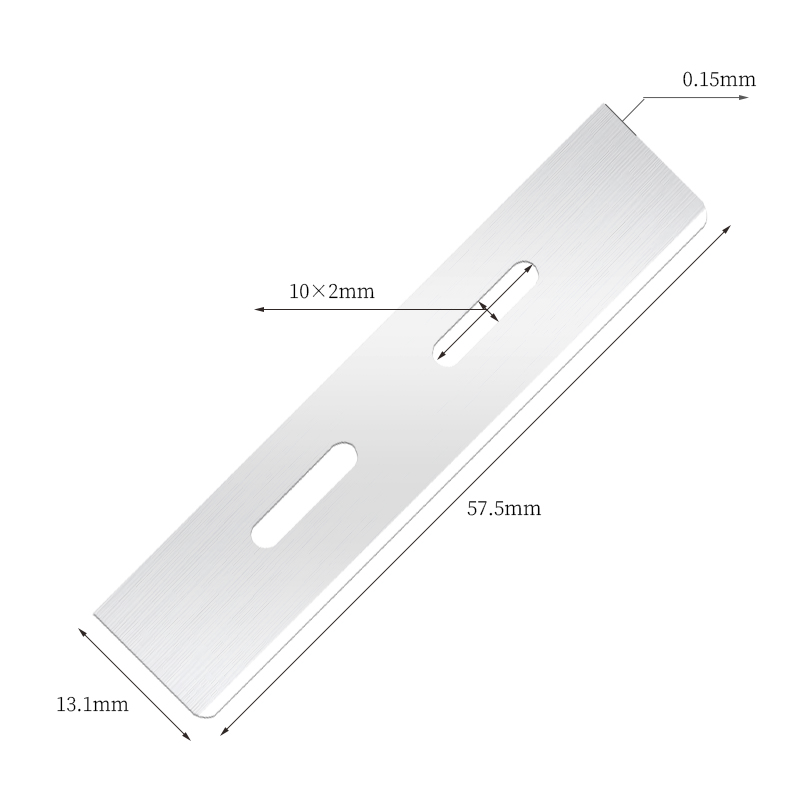 Lame de coupe de sourcils en acier inoxydable réutilisable et durable