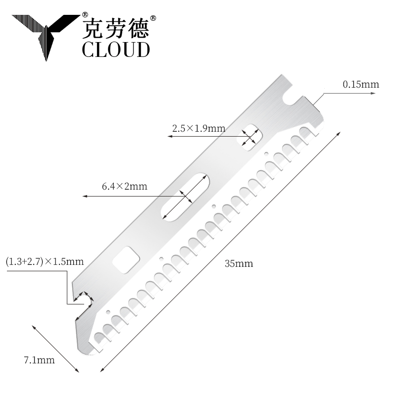Lames de rasoir à sourcils réutilisables multi-usages en acier inoxydable
